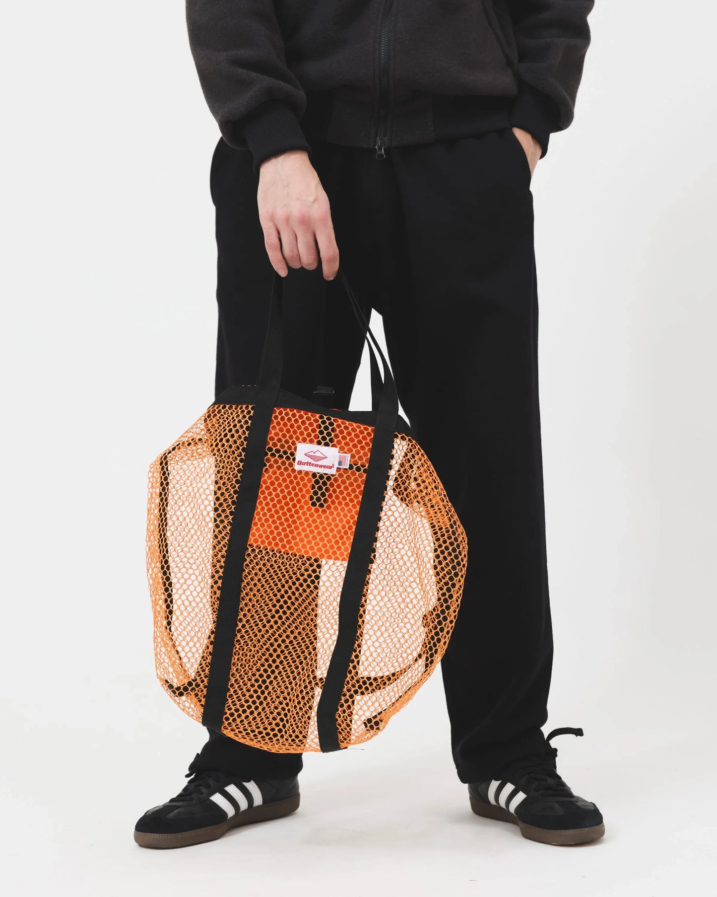 Mesh Tote - White _ White