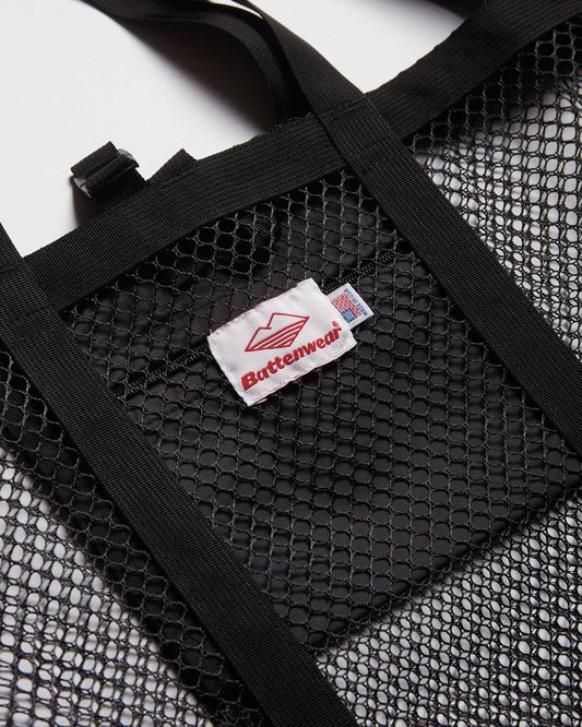 Mesh Tote / Black x Black