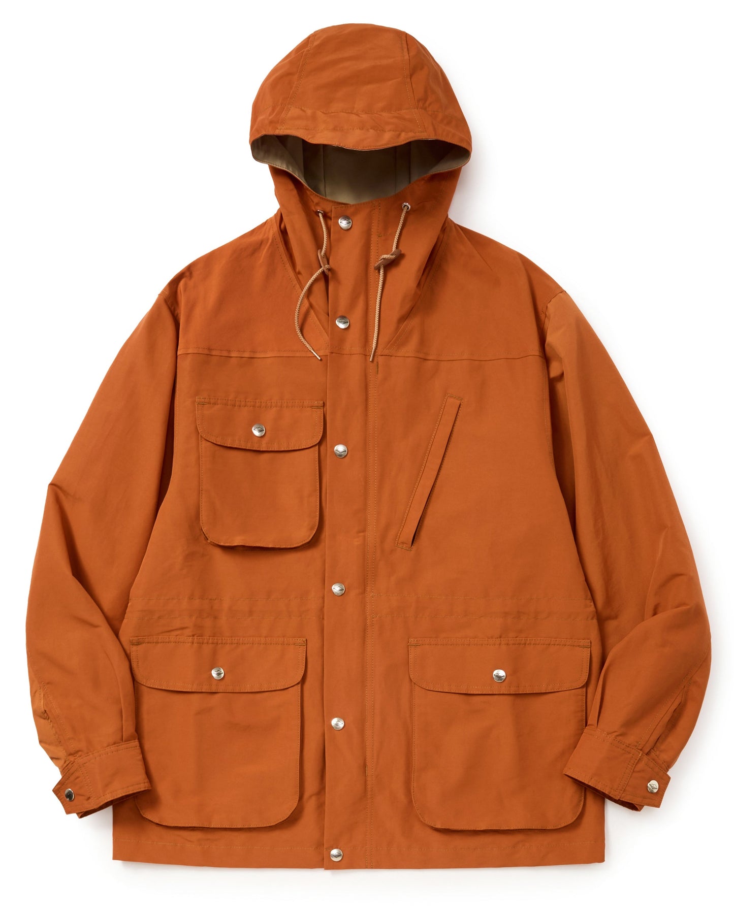 Travel Shell Parka V.3 - Orange x Light Beige