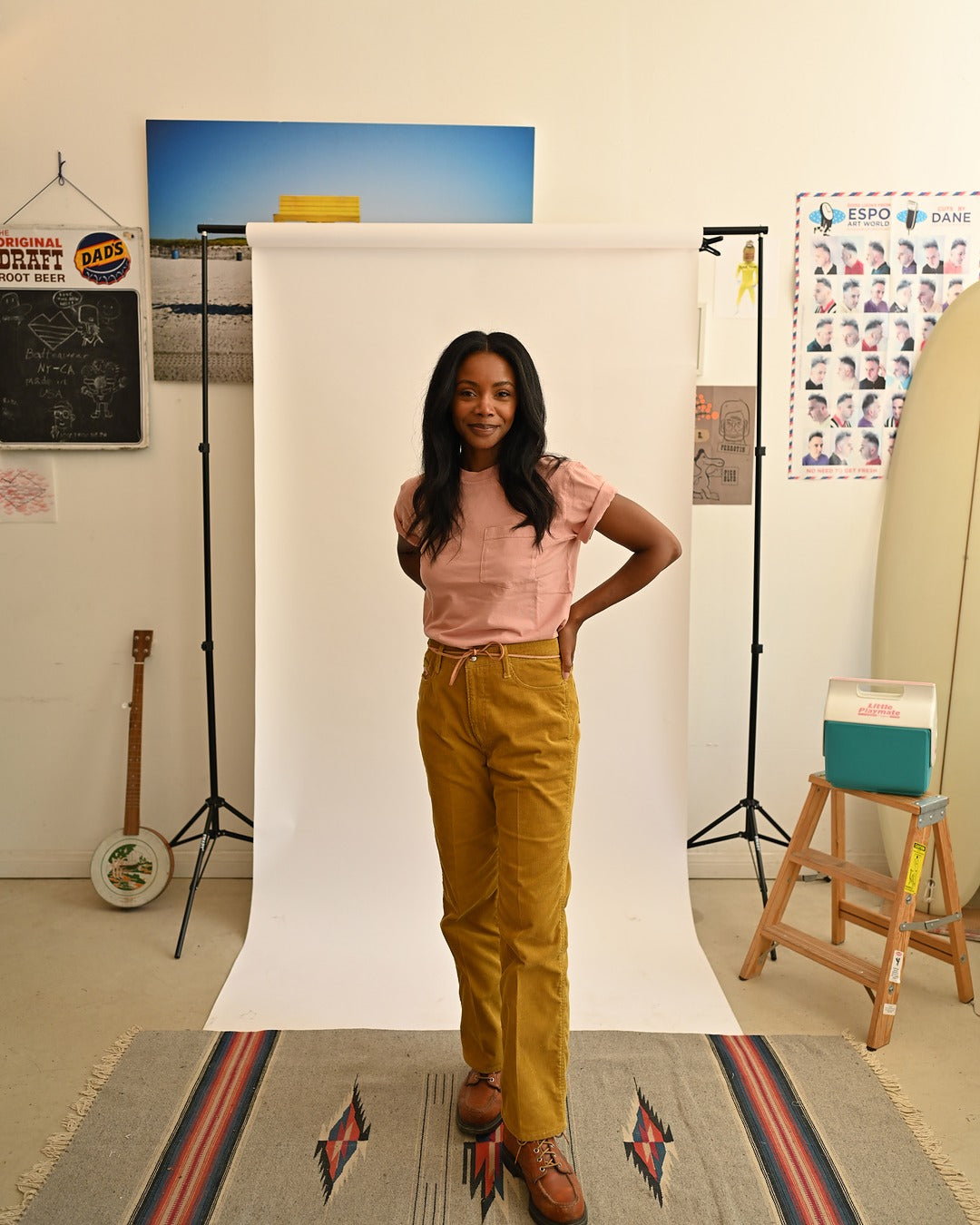 S/S Pocket Tee / Rose Cloud