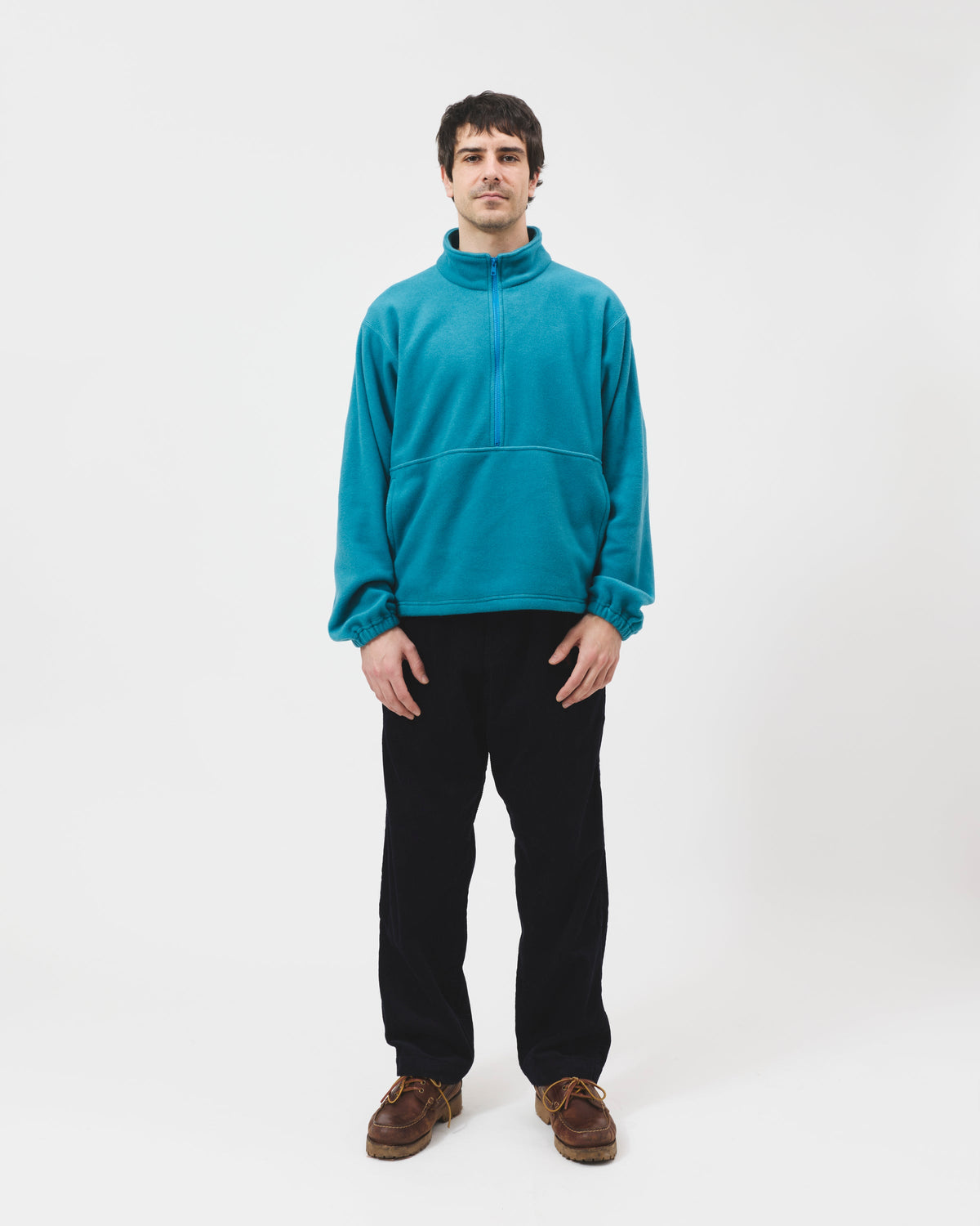 Pull-Over Fleece - Teal Blue