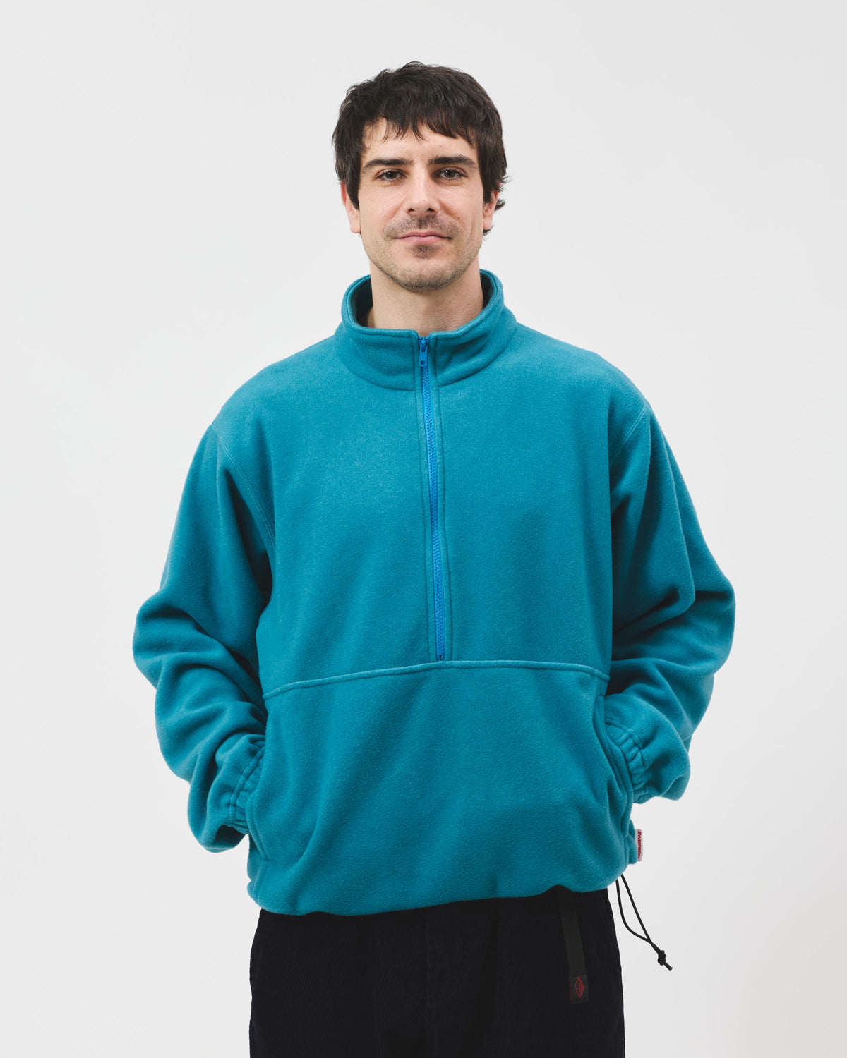 Pull-Over Fleece - Teal Blue