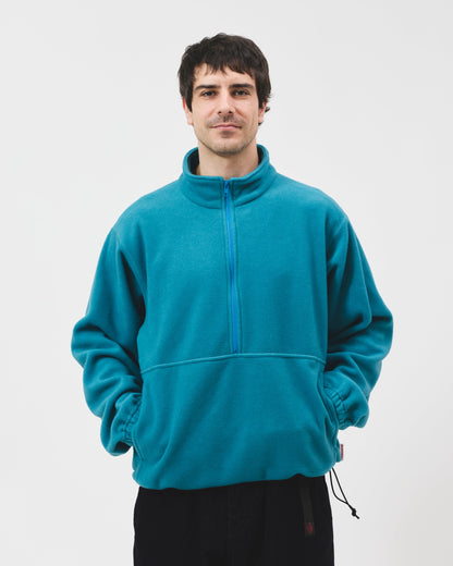 Pull-Over Fleece - Teal Blue