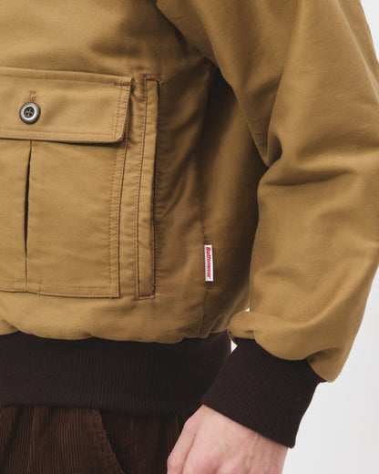 Shearling Flyer Jacket - Mocha Moleskin