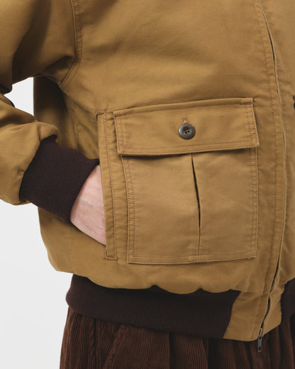 Shearling Flyer Jacket - Mocha Moleskin