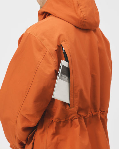 Travel Shell Parka V.3 - Orange x Light Beige