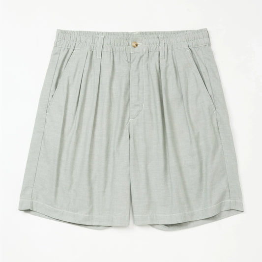 Weekend Shorts - Khaki Green Dungaree