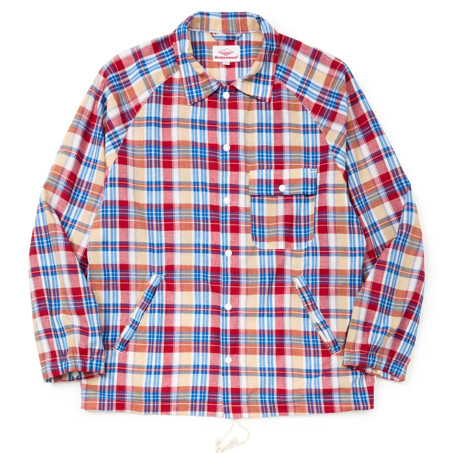 Beach Breaker - White x Red Madras