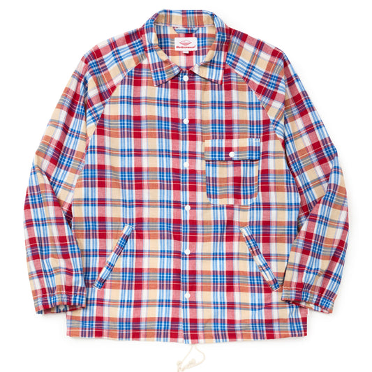 Beach Breaker - White x Red Madras