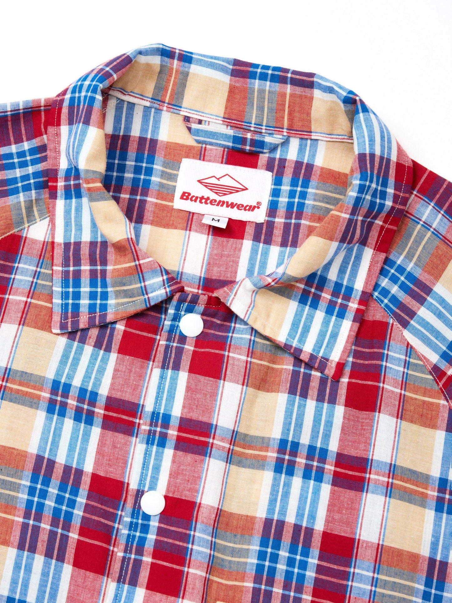 Beach Breaker - White x Red Madras