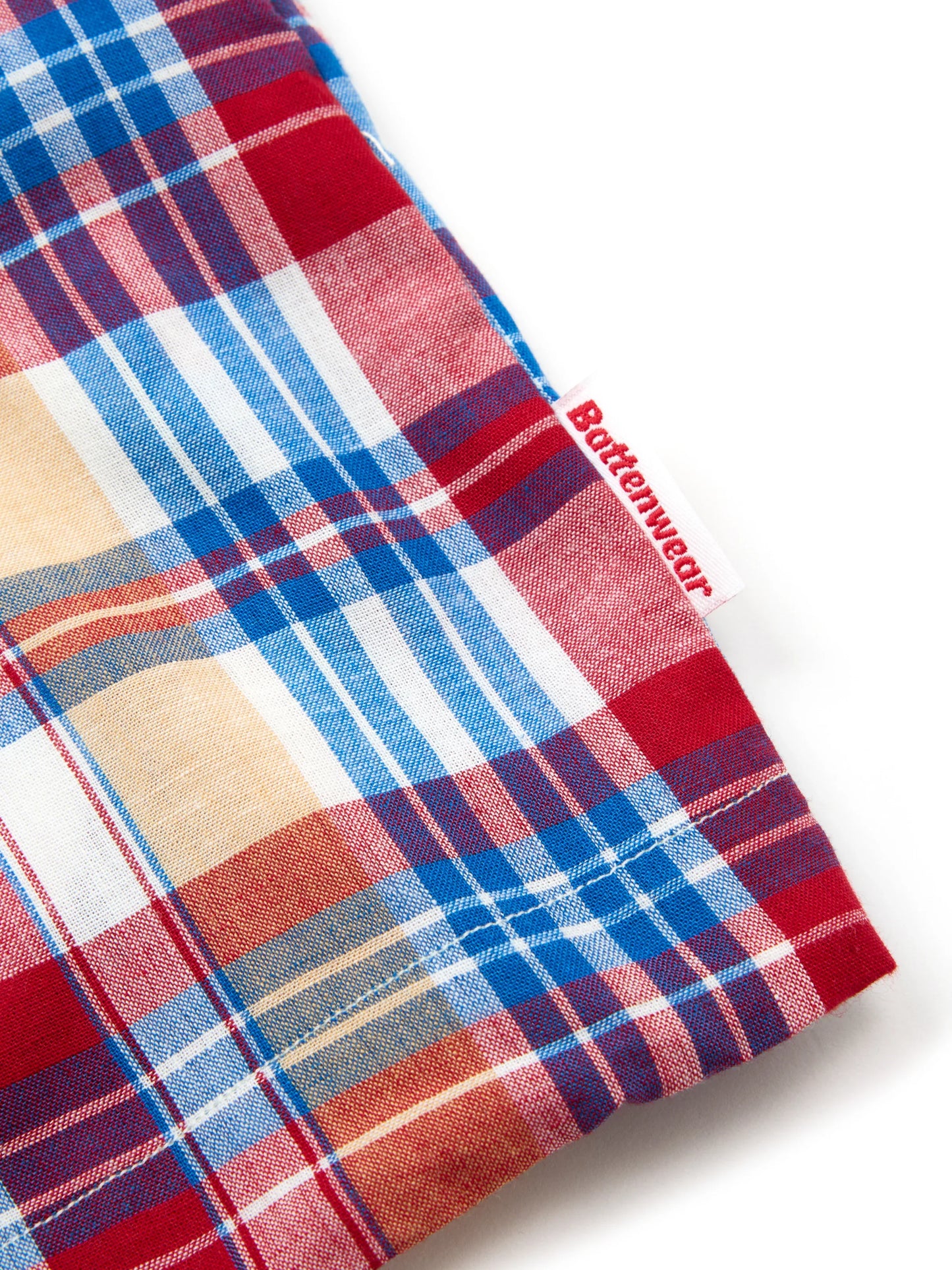 Beach Breaker - White x Red Madras