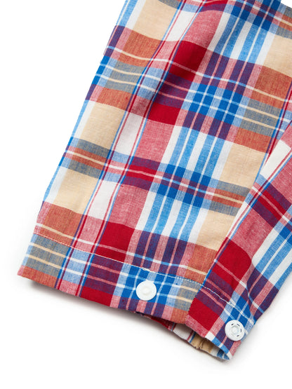 Beach Breaker - White x Red Madras