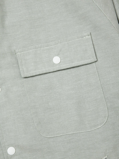 Beach Breaker - Khaki Green Dungaree