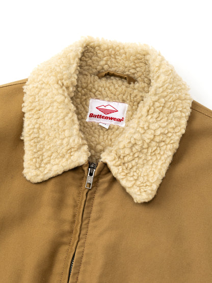 Shearling Flyer Jacket - Mocha Moleskin