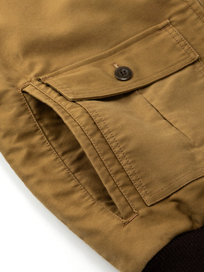 Shearling Flyer Jacket - Mocha Moleskin