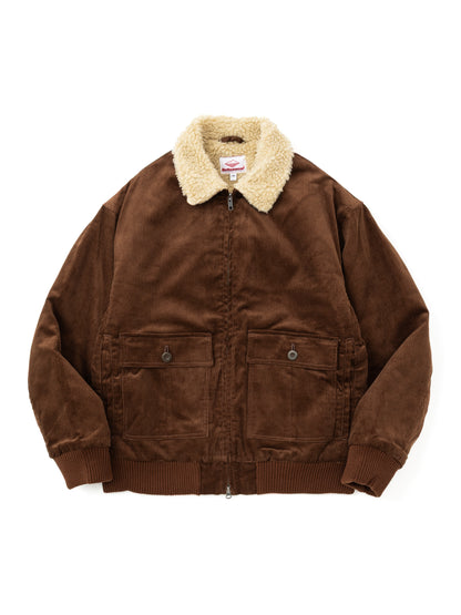 Shearling Flyer Jacket - Brown Corduroy