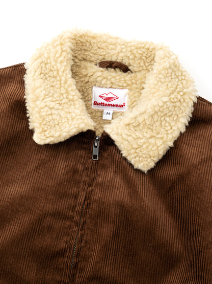 Shearling Flyer Jacket - Brown Corduroy