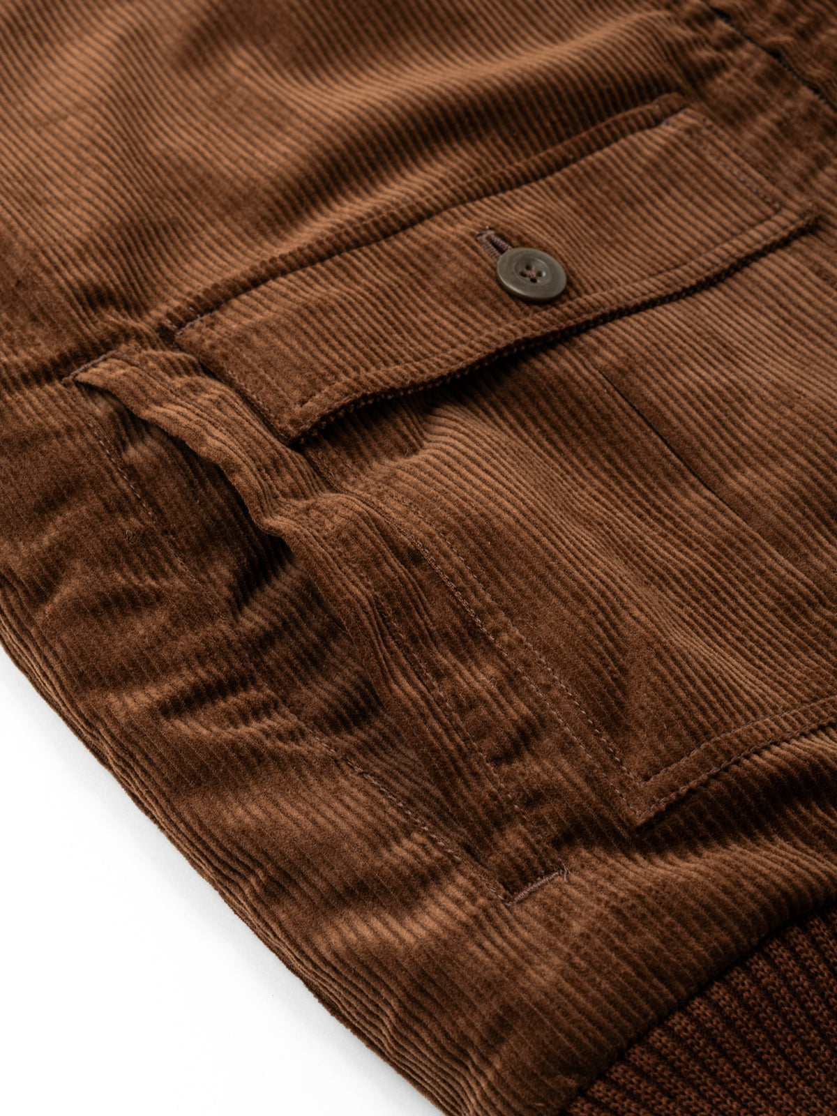 Shearling Flyer Jacket - Brown Corduroy
