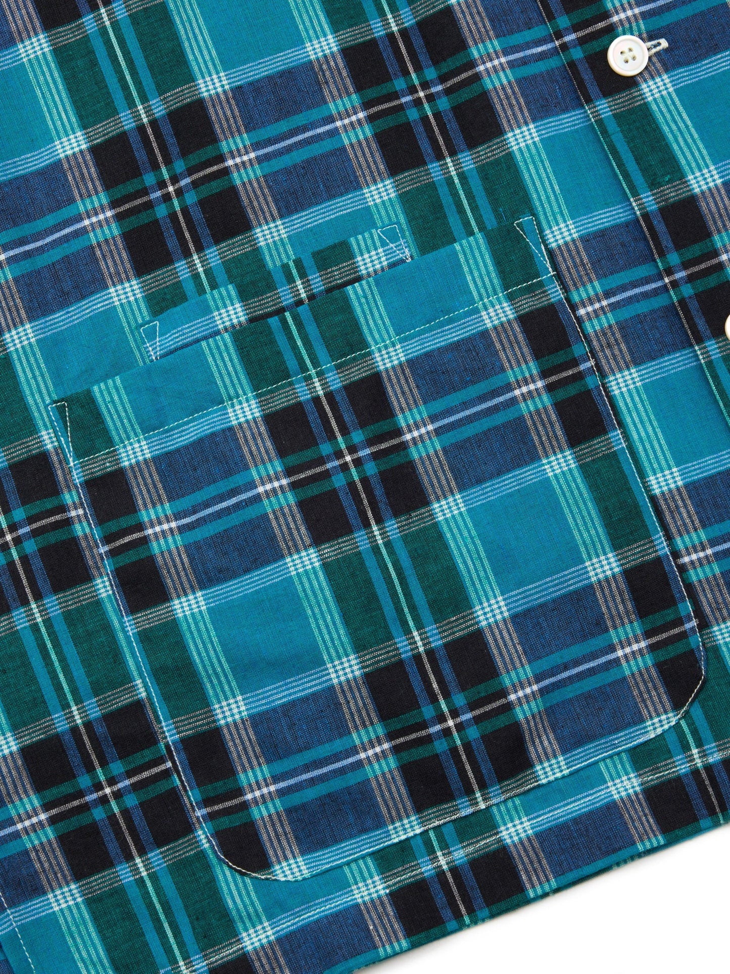 Five Pocket Island Shirt - Blue Madras