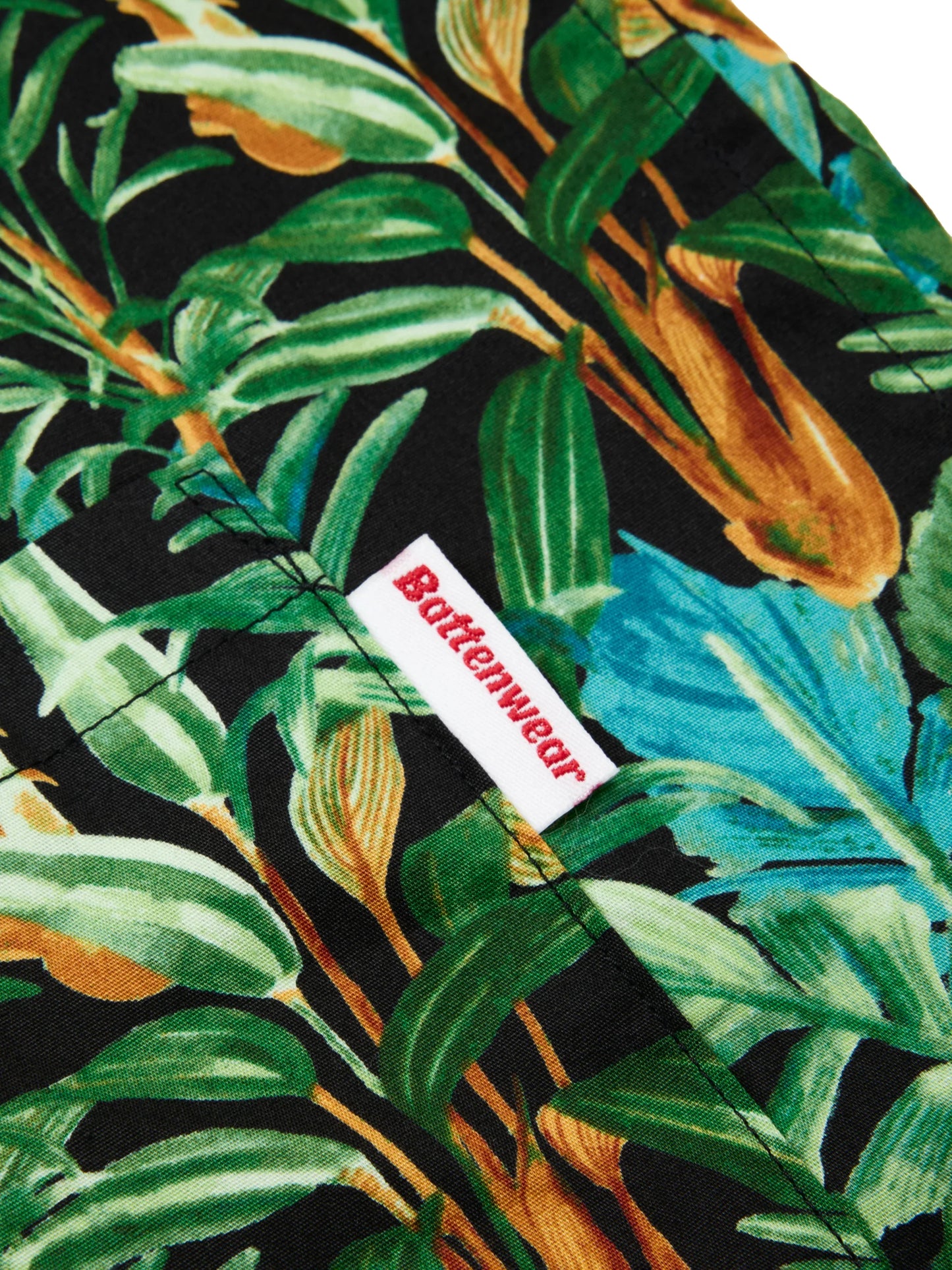 Five Pocket Island Shirt - Black Botanical