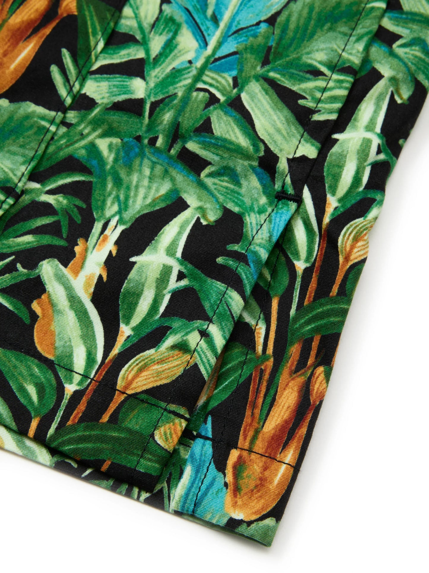 Five Pocket Island Shirt - Black Botanical