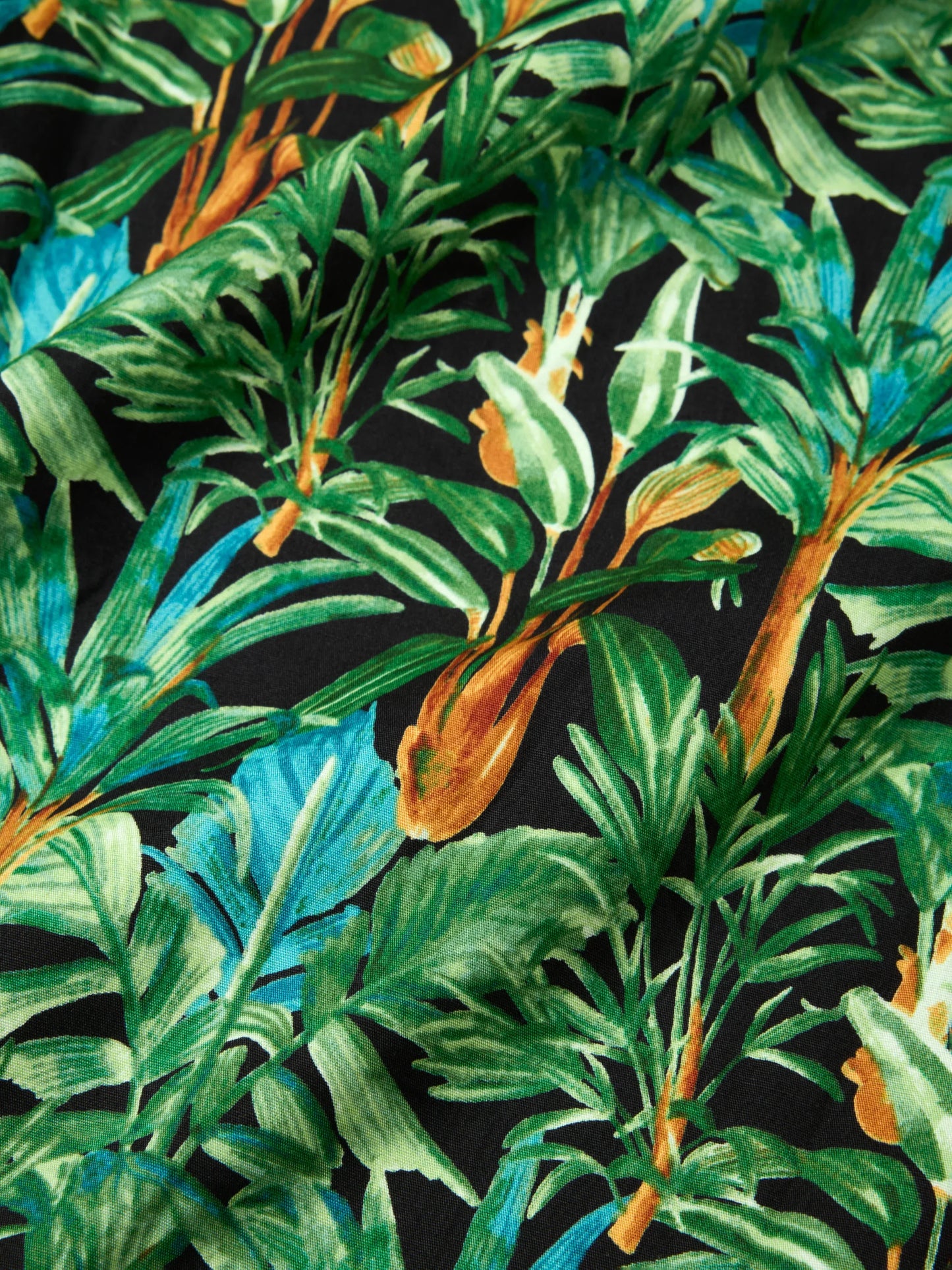 Five Pocket Island Shirt - Black Botanical