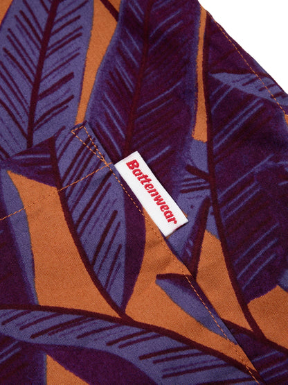 Five Pocket Island Shirt - Orange Banana Leaf