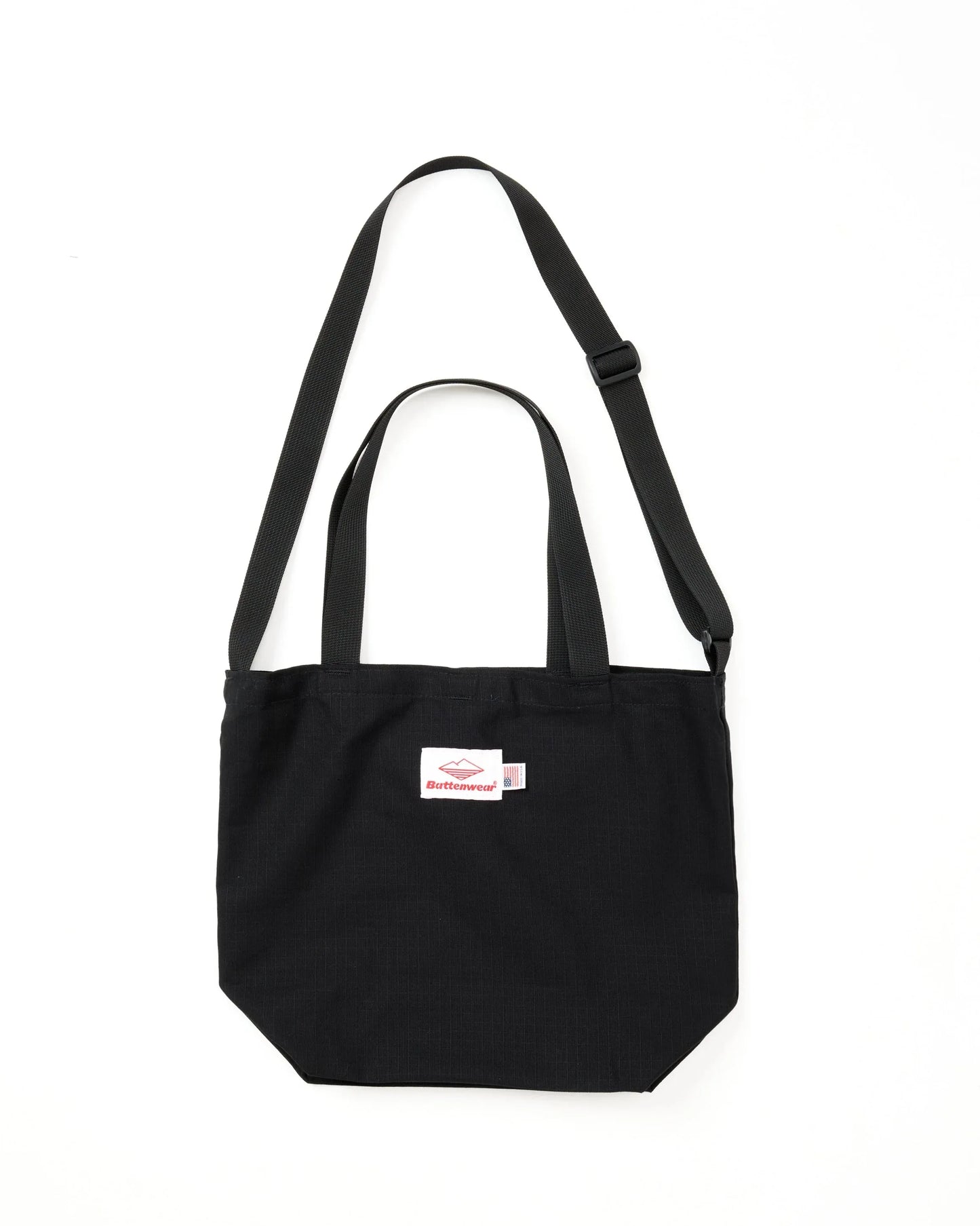 Mini Packable Tote - Black Cotton x Black