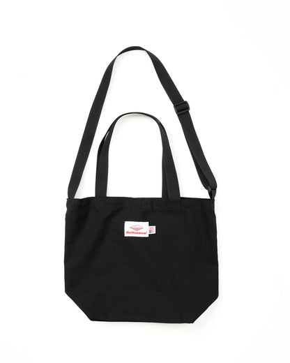 Mini Packable Tote - Black Cotton x Black