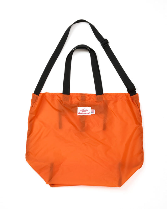 SS27 - Packable Tote - Orange Nylon x Black