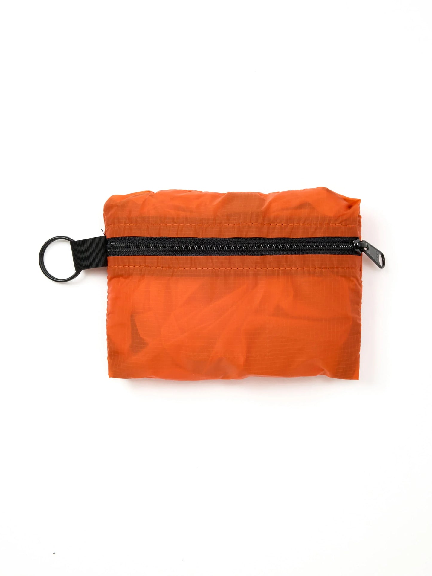Packable Tote - Orange Nylon x Black