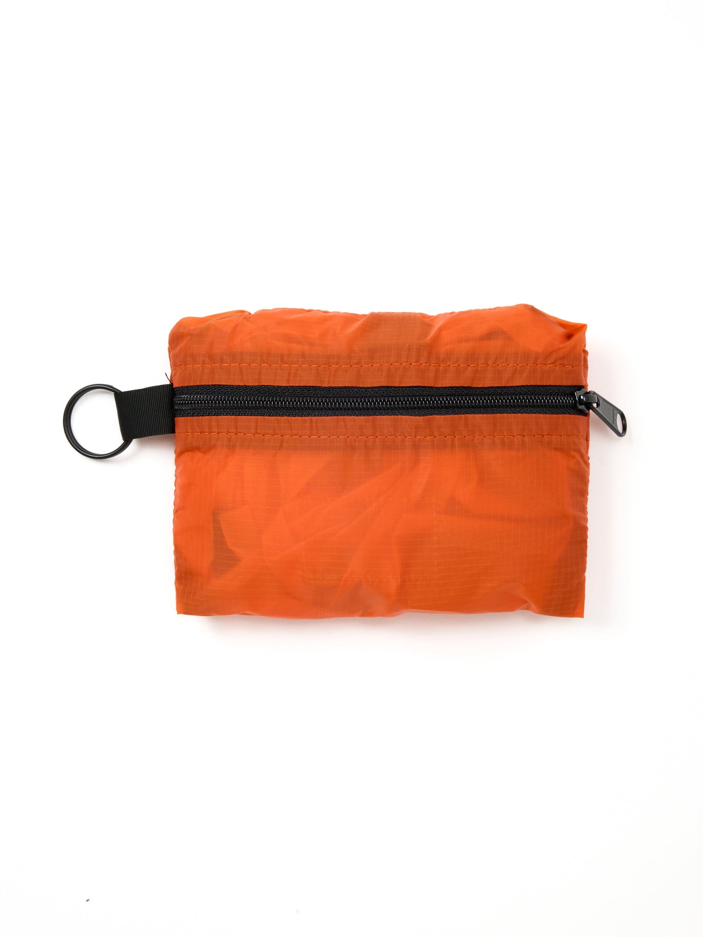 SS27 - Packable Tote - Orange Nylon x Black