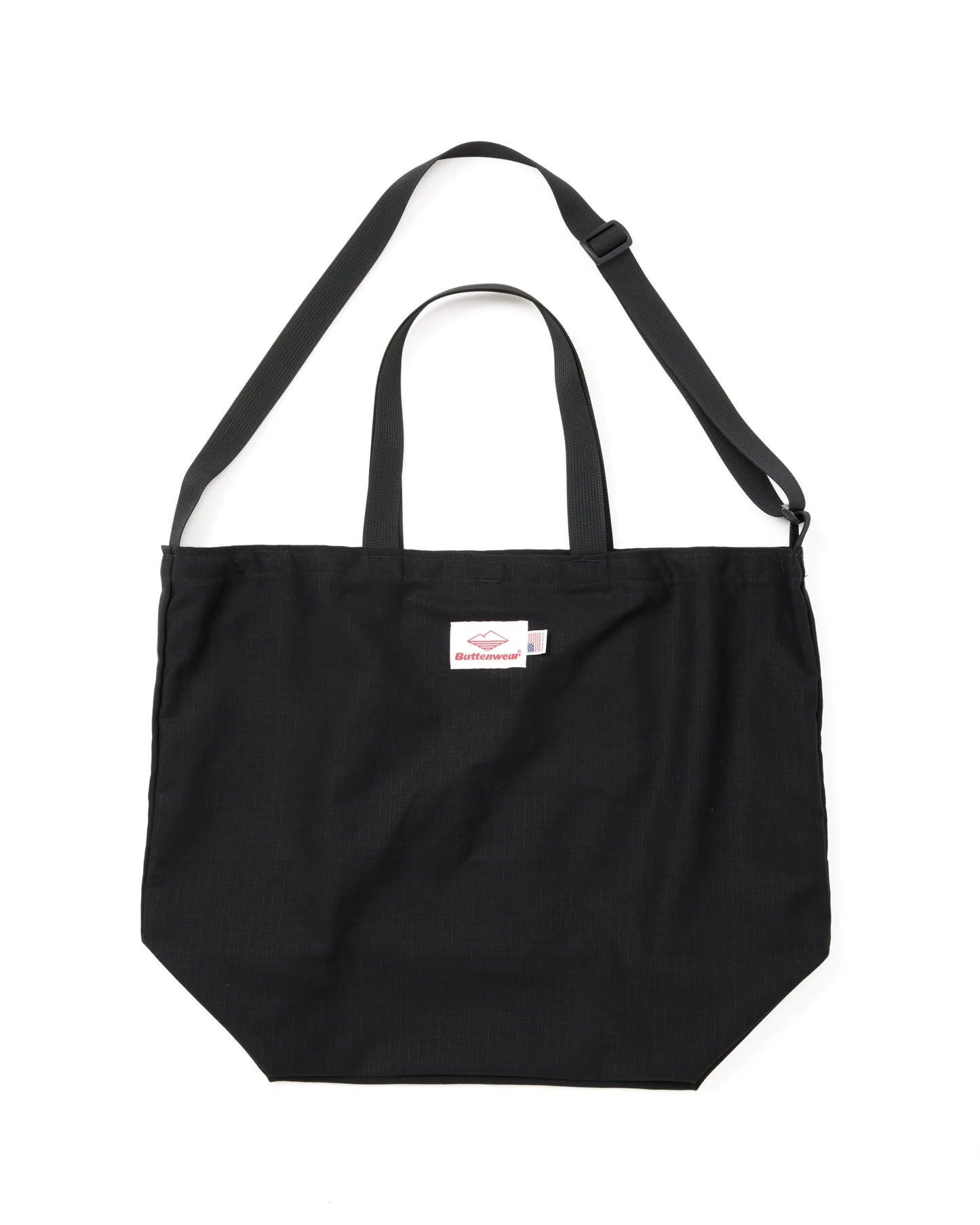 Packable Tote - Black Cotton x Black