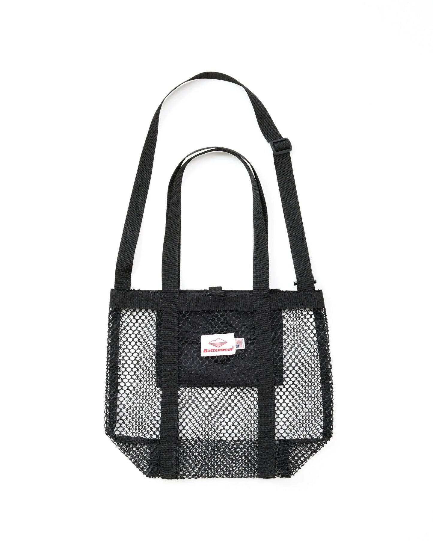 Mini Mesh Tote - Black  _ Black
