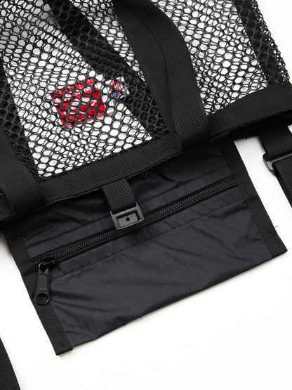Mini Mesh Tote - Black  _ Black