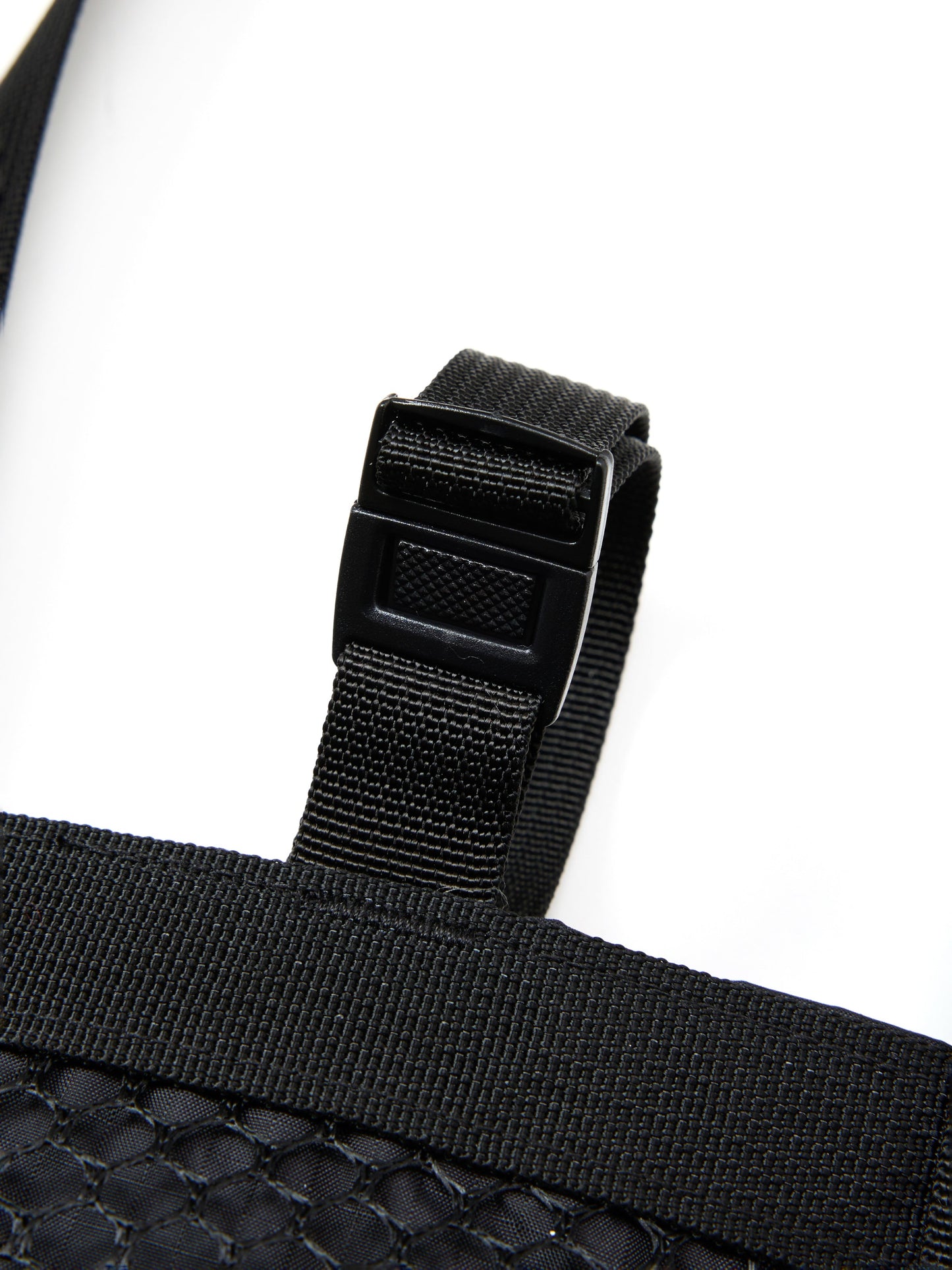 SS27 - Mini Mesh Tote - Black  _ Black