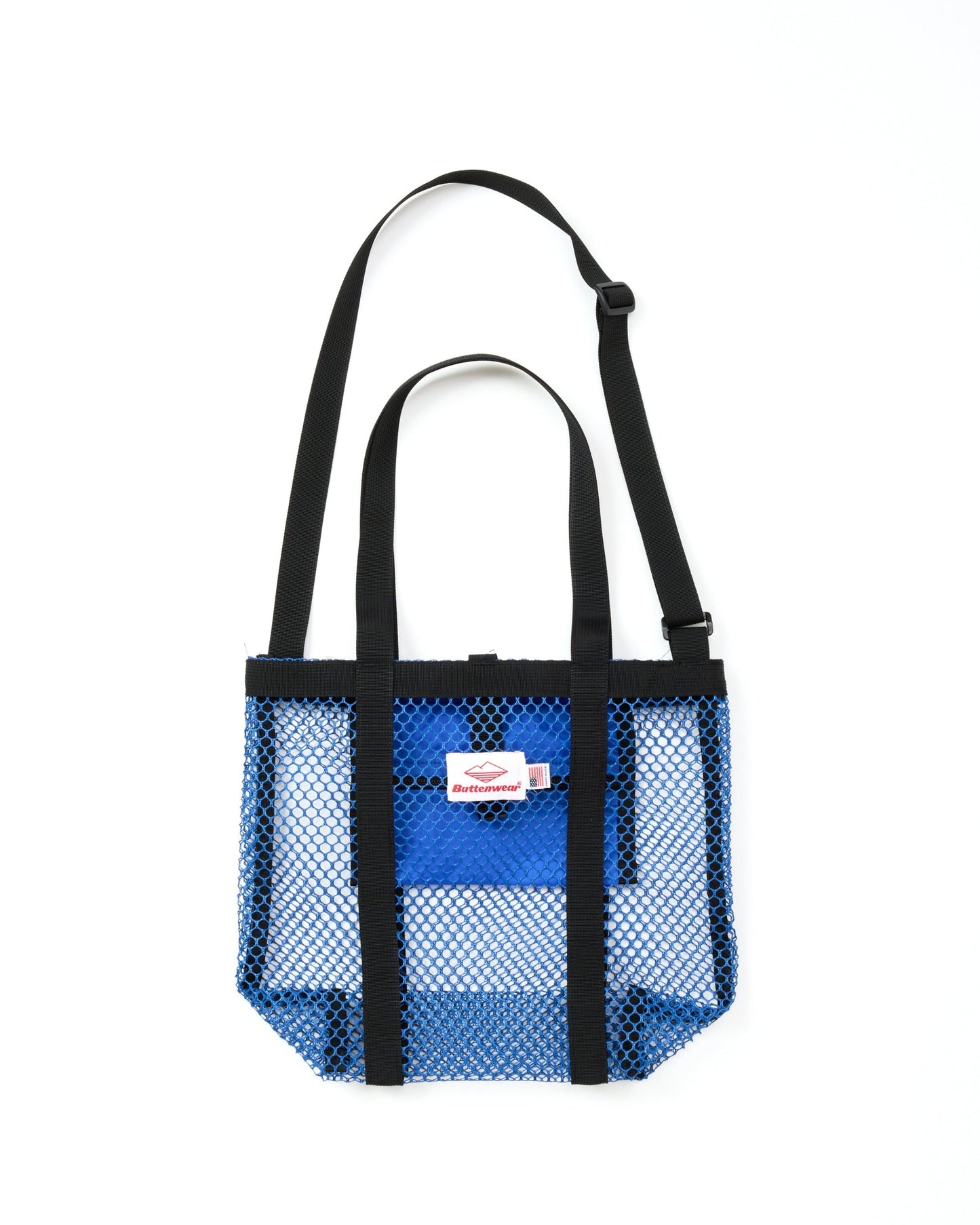SS27 - Mini Mesh Tote - Royal _ Black