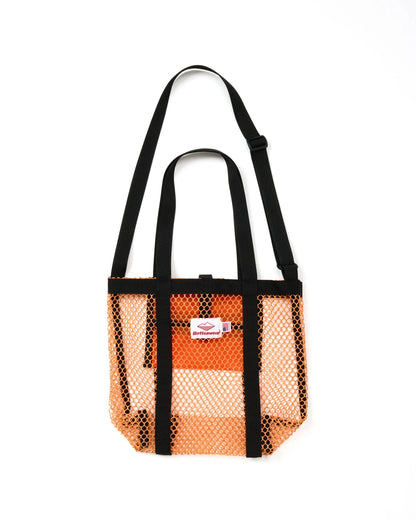 Mini Mesh Tote - Orange _ Black