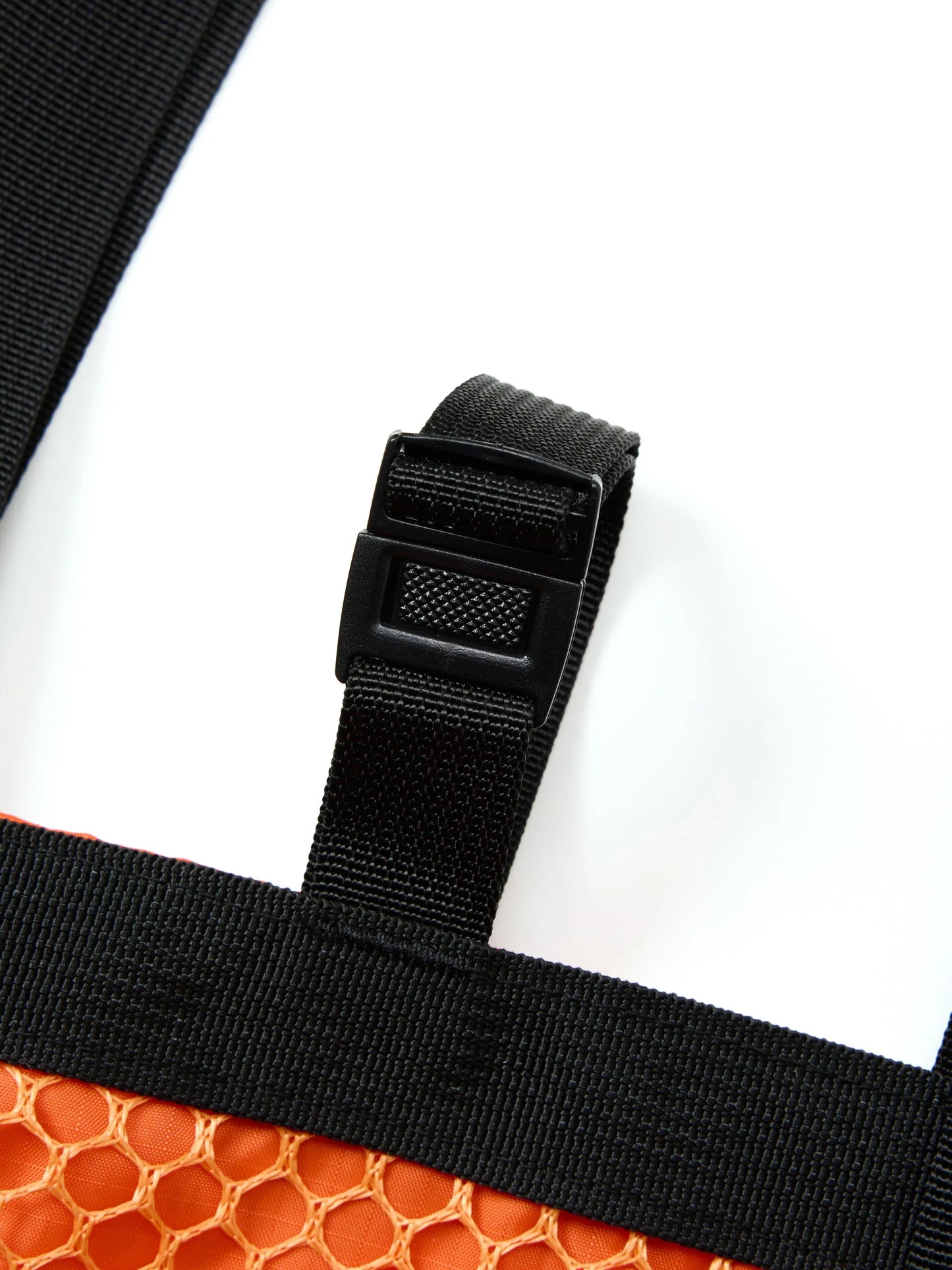 Mini Mesh Tote - Orange _ Black
