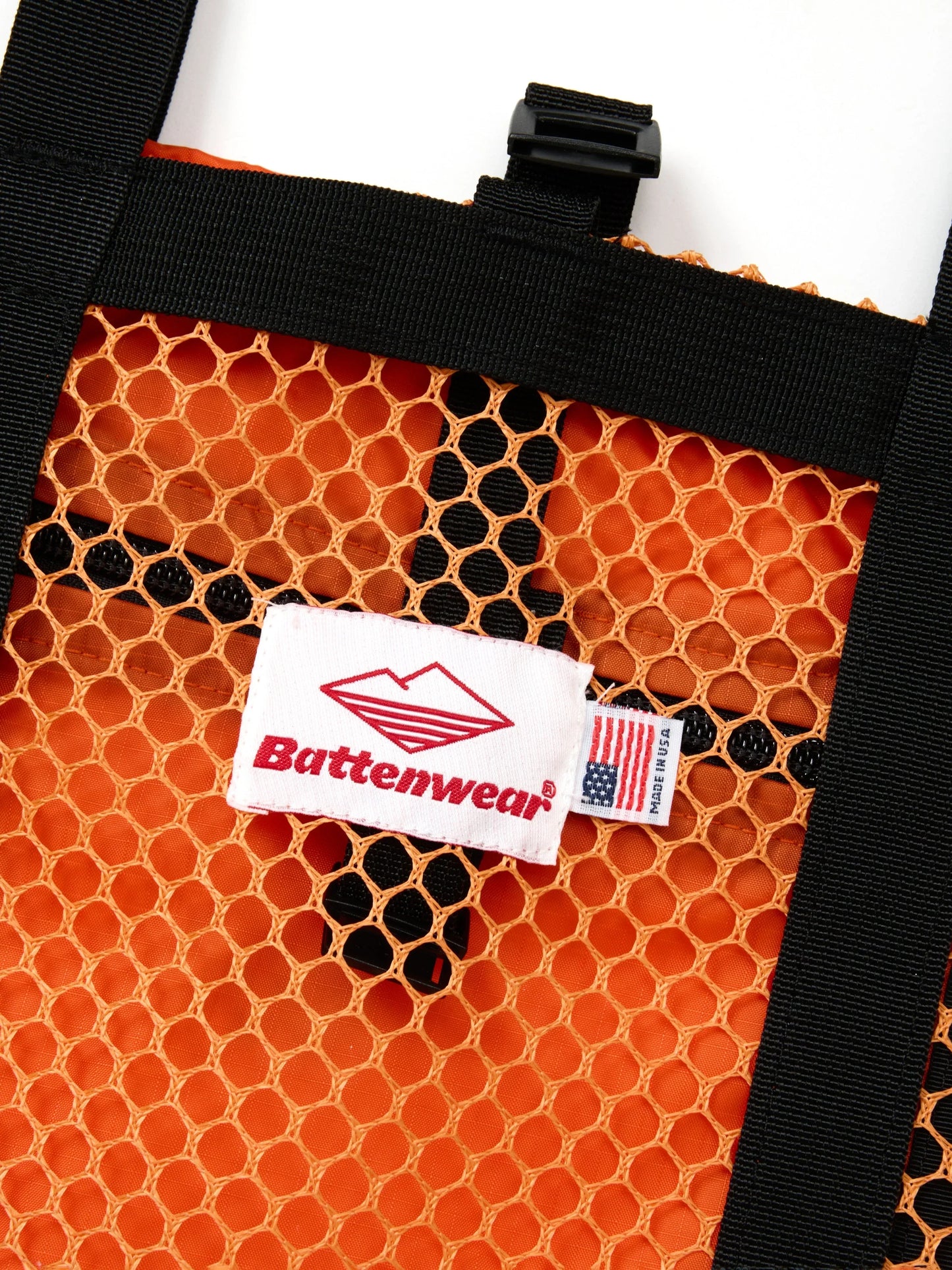 Mesh Tote - Orange _ Black
