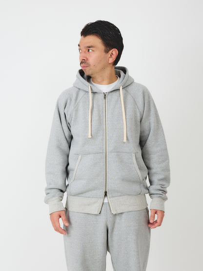 Zip Reach-Up Hoody V.2 / Heather Grey