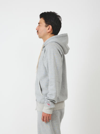 Zip Reach-Up Hoody V.2 / Heather Grey