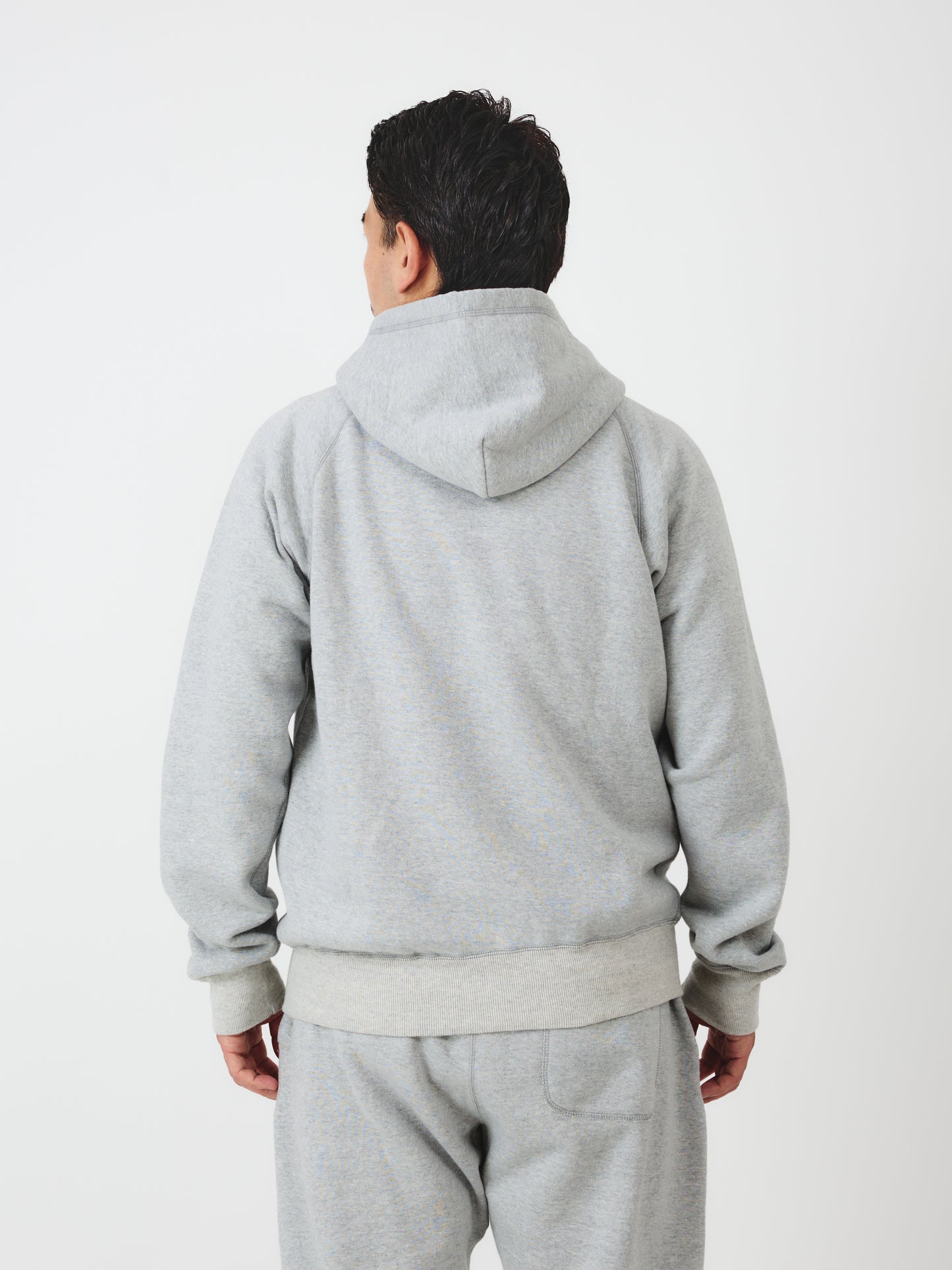 Zip Reach-Up Hoody V.2 / Heather Grey