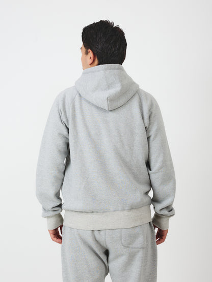 Zip Reach-Up Hoody V.2 / Heather Grey