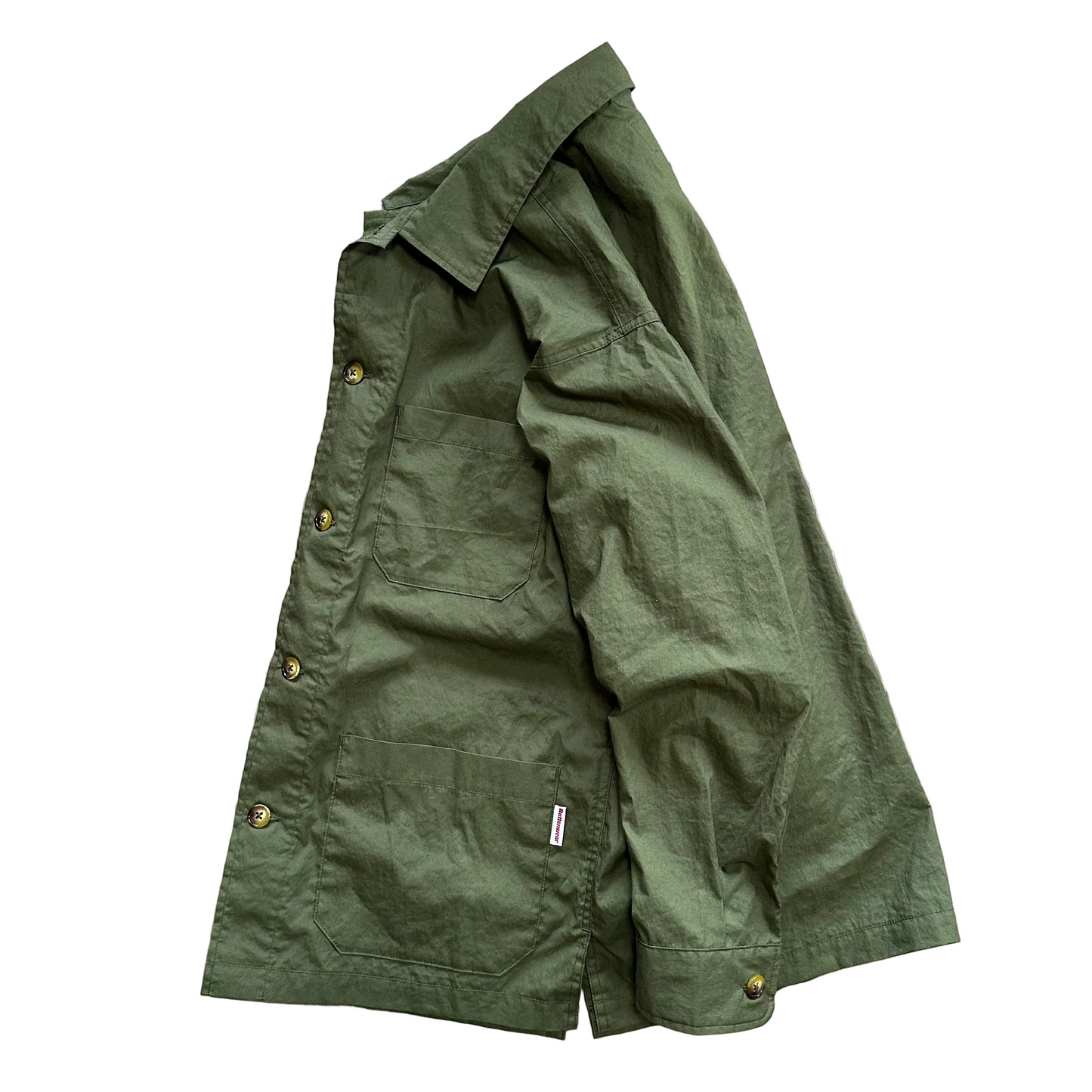 Canyon Shirt Jacket -Military Green Typewriter