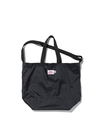 SS27 - Packable Tote -  Black Nylon  x Black