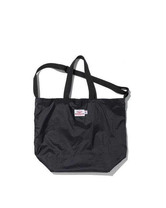 SS27 - Packable Tote -  Black Nylon  x Black
