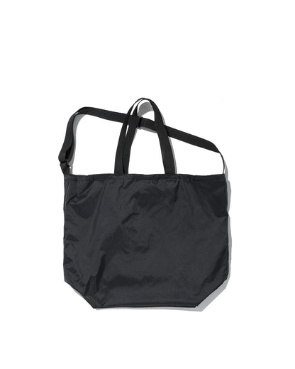 Packable Tote -  Black Nylon  x Black