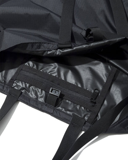 SS27 - Packable Tote -  Black Nylon  x Black