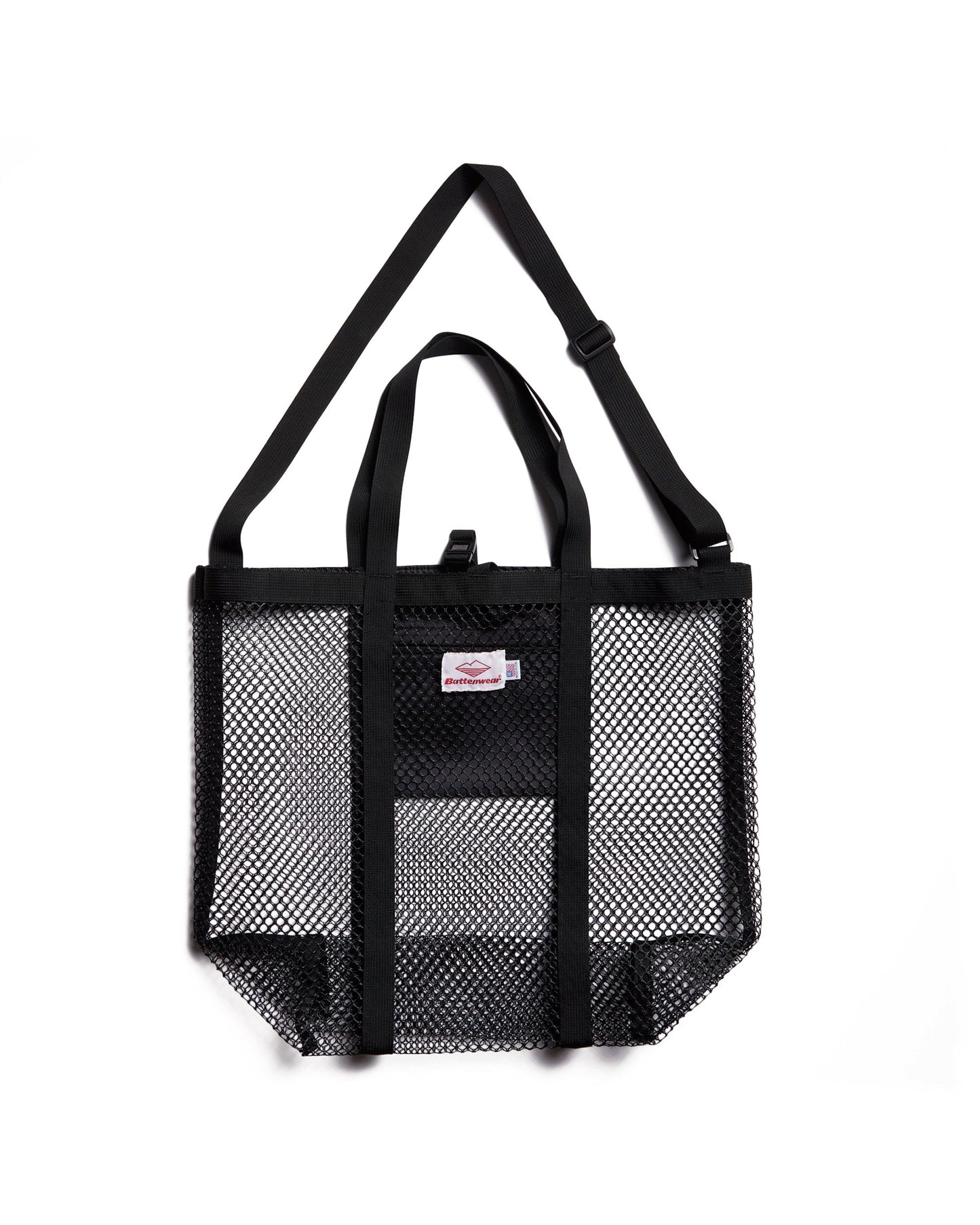 Mesh Tote / Black x Black